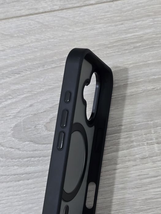 Husă iPhone 17 MagSafe Slim Antishock – Neagră