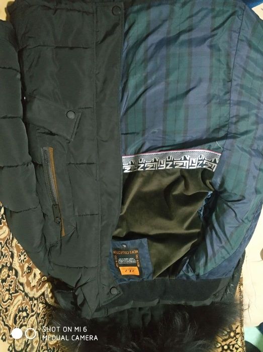 Мужская зимняя куртка холлофайбер