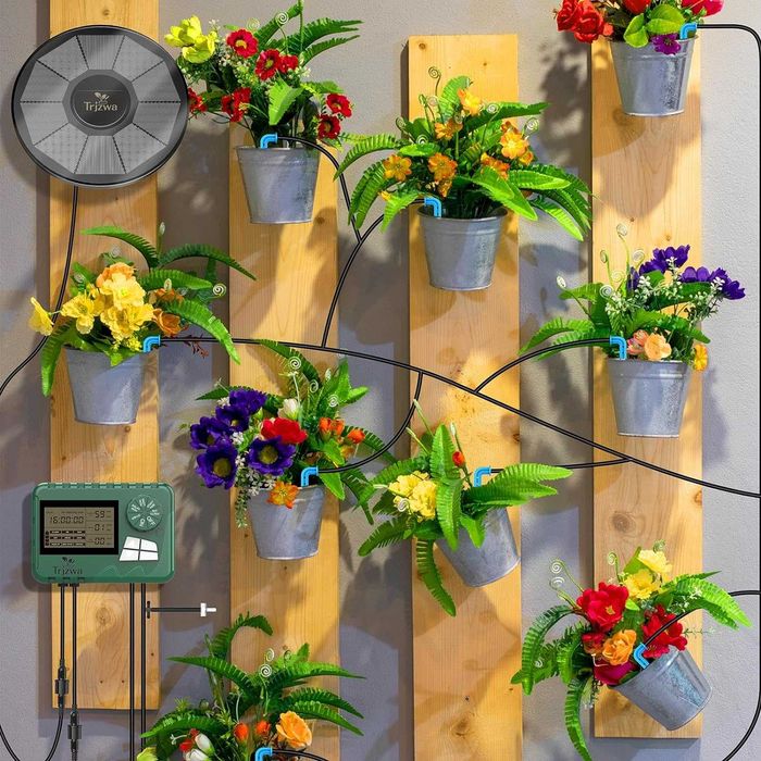 Sistem de irigare solar automata pentru flori gradina gazon