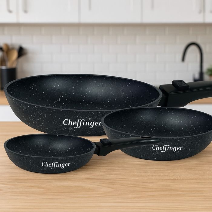 Комплект 3 броя индукционни тигани Cheffinger