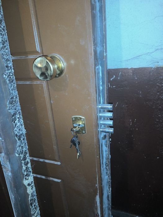 Блиндирана входна външна врата. Перфектна + топ брава + стоманена каса