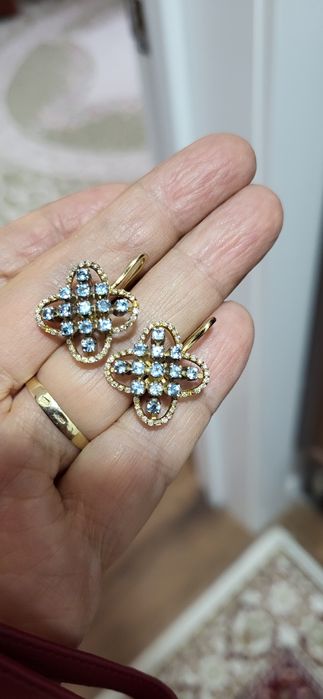 Комплект серьги и кольцо