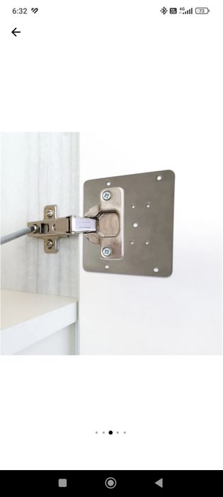 Set 4 plăcuțe reparație mobilier + 24 șuruburi montaj