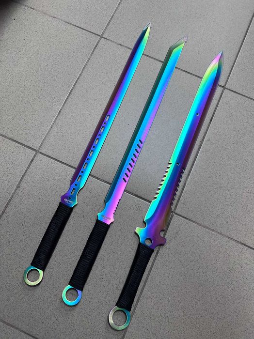 Меч катана Fade, сабя, katana преливащ цвят с кания