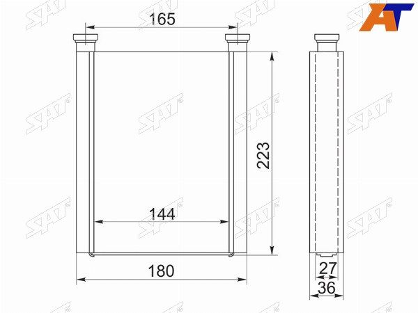 Радиатор отопителя салона Toyota Corolla