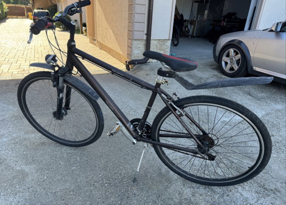 Bicicleta Bicicleta Triumph Crose Shimano Aluminiu Far Led roti 28