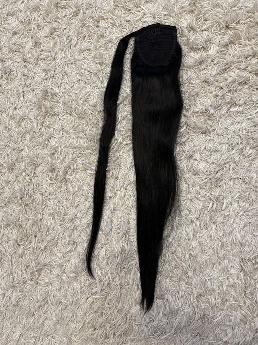 Coadă din păr natural negru  OSKAR DIAMOND LUXE 65 cm