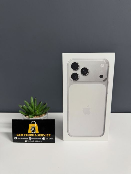 Redus de la 6799 lei Iphone 17 Pro Max Silver 256Gb Garantie Gsm Store&Service