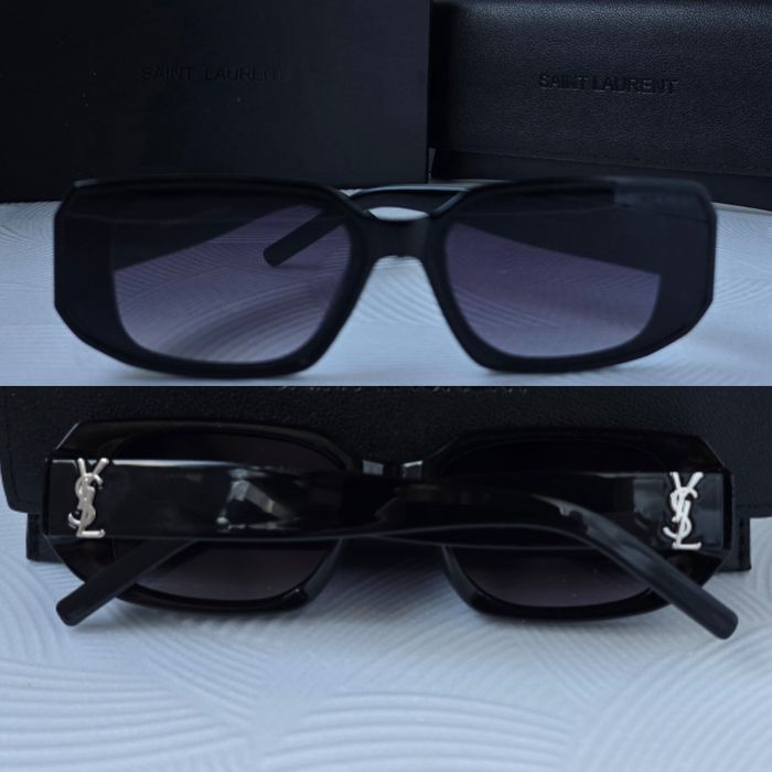 Дамски слънчеви очила правоъгълни 2 цвята черни