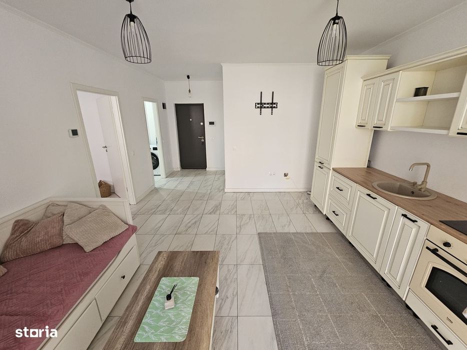 Apartament 2 camere, finisat mobilat, terasa generoasa, Beta Residence