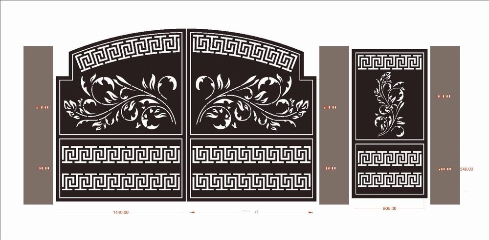 Porti si garduri din tabla decupata