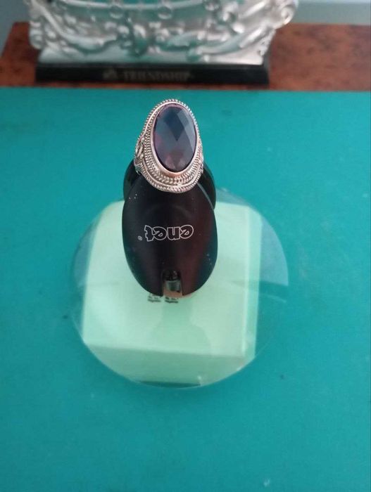 Кольцо серебро 925 пробы с камнем Аметист