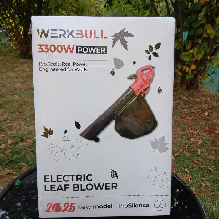Листосъбирач WERKBULL 3 в 1, 3300W с три режима на работа