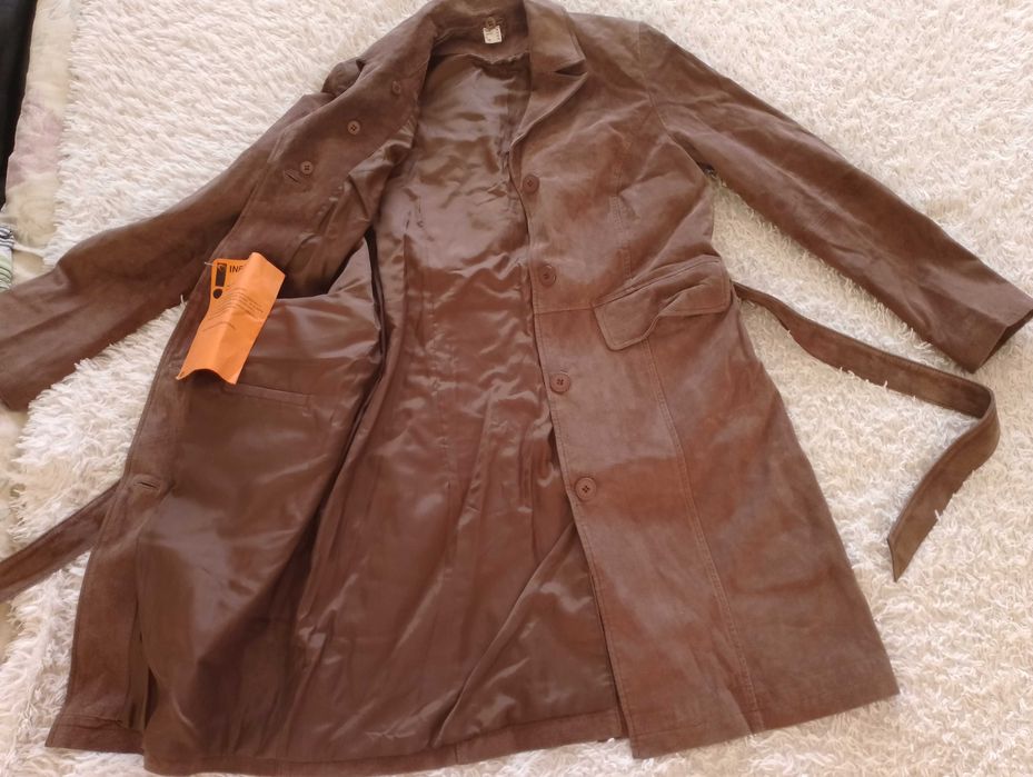 Германия, натуральная замша плащ