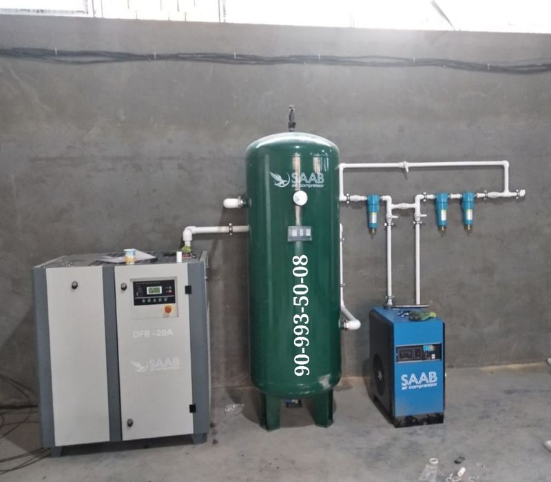 Винтовой компрессор SAAB оригинал КАФОЛАТЛИ 11 квт 16 бар 1,5 м3хаво