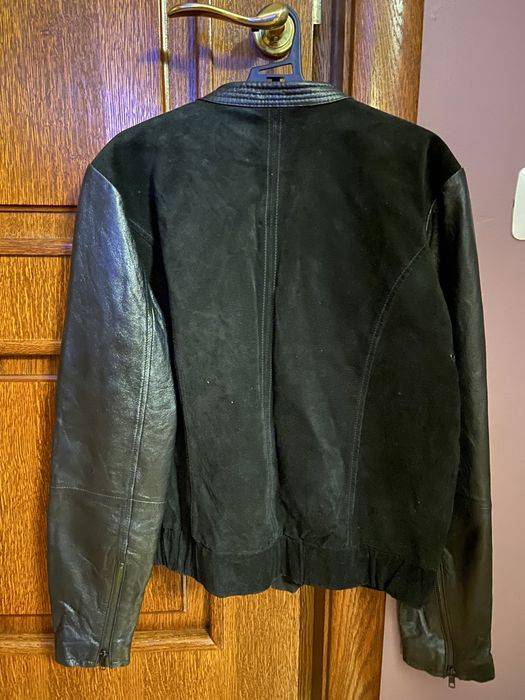 Geaca de piele Mango neagra