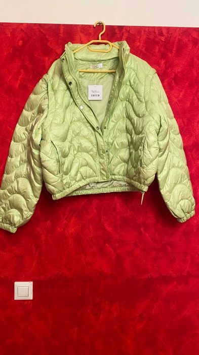 Geaca /vesta verde fosforescent XL pentru iarna Edited