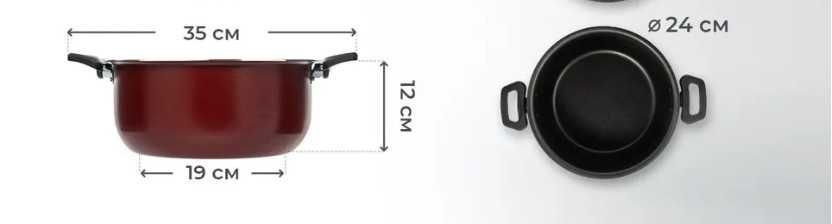 Scovo-"Эксперт"-Кастрюля с крышкой, антипригар,,пр-во-Россия- гарантия