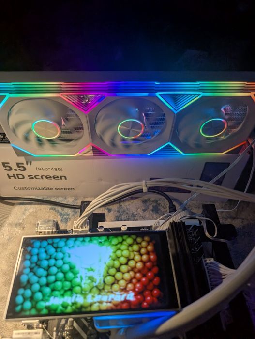 NOU ‼️ Cooler AIO 360 Jungle Leopard Flow cu Display de 5.5inch - Alb!
