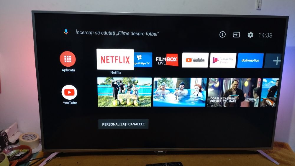 Televizor led Smart 4K UHD Android Philips Ambilight  140 cm WiFi