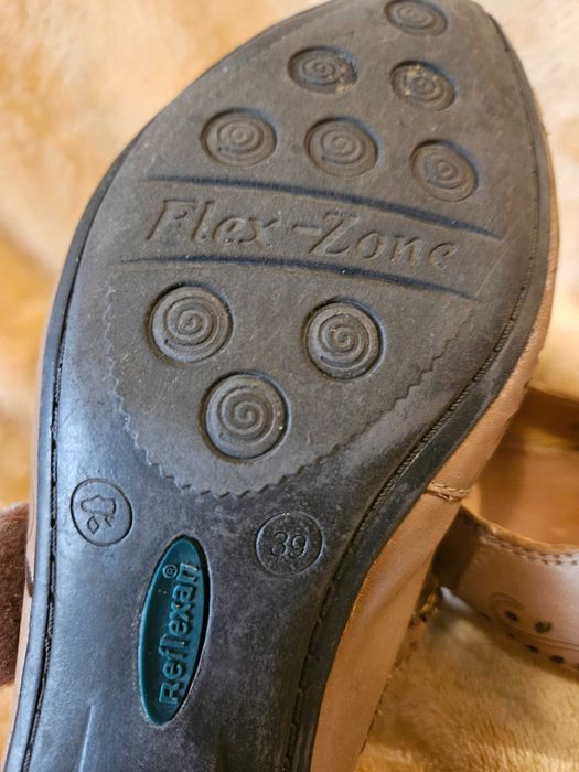 Sandale piele comode Reflexan Laufcomfort 39