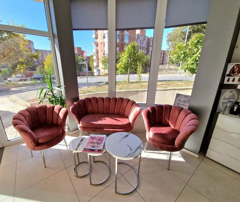 Промоционален посетителски комплект дивани тип „Мида“