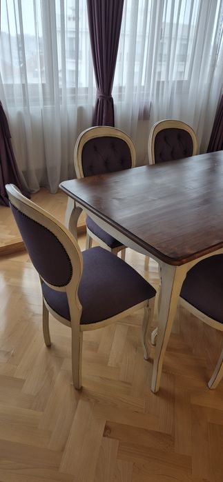 Masa dining + masuta cafea + set 6 scaune (european-heritage.com)