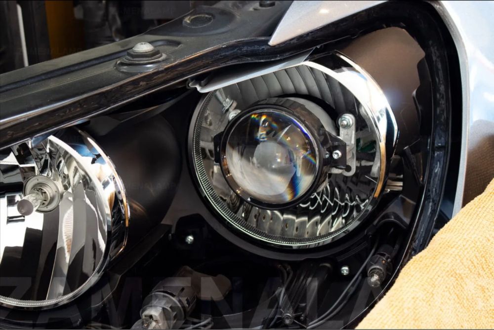 Bi LED модули, Установка, Полировка фар