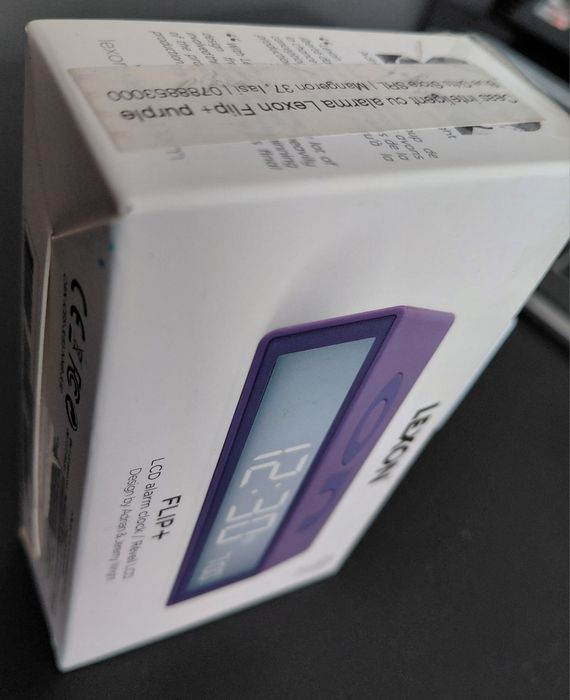 Ceas inteligent cu alarma Lexon Flip+ Purple (Blue Gifts)