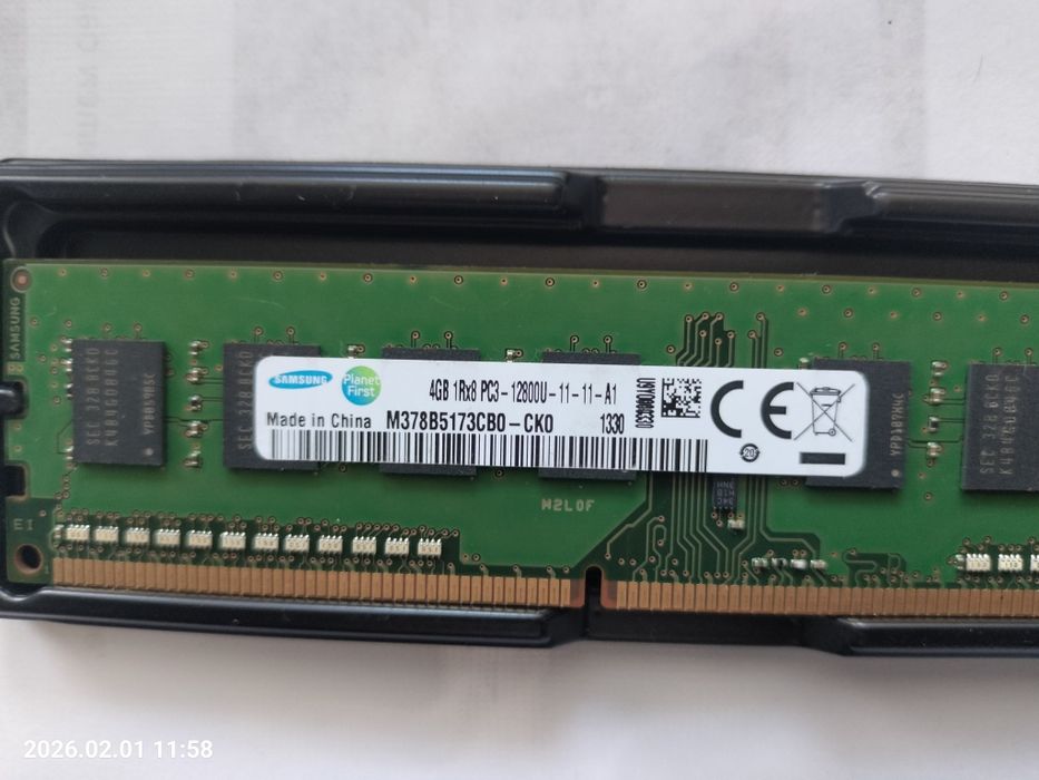 Оперативная память DDR 3 Монитор Samsung 14 дюйма б/у, Ups новый