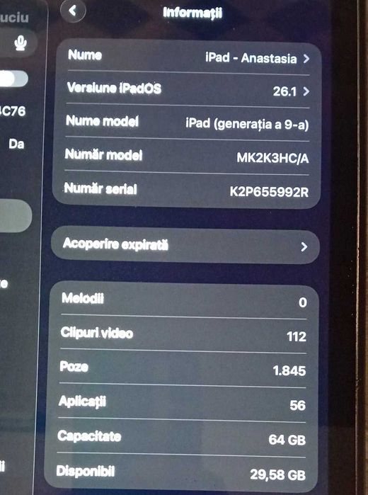 Tableta Apple iPad 9