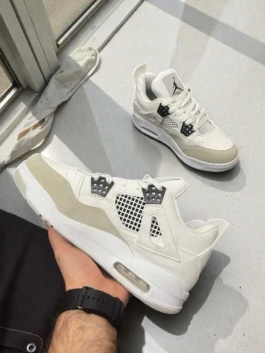 Adidasi Jordan 4 Retro Crem - Adidasi Fete Baieti