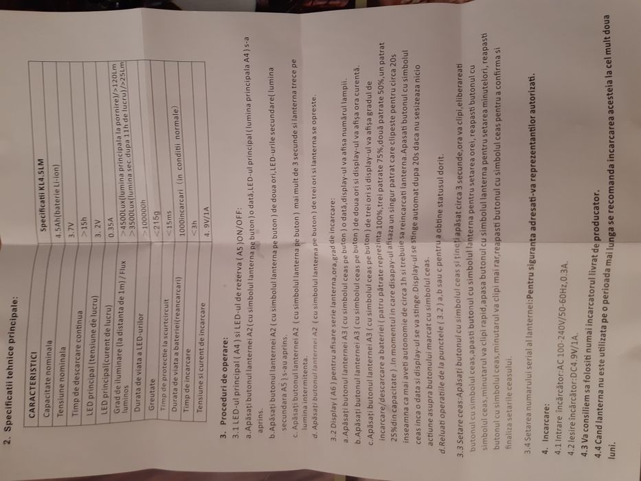 Lanterna profesională KL 4,5 LM