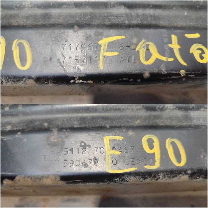 Armătură / Traversă bară spate BMW Seria 3 E90 E91 51127058467 2009 / [2005-2012] / (1C3)