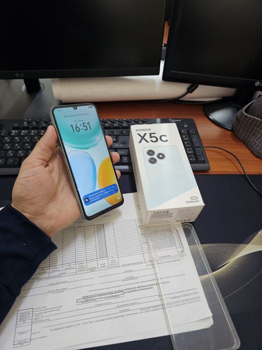 Honor X5c 64gb(2025)1 oylik ideal iwlawi zur aybi yuq tozza telefon