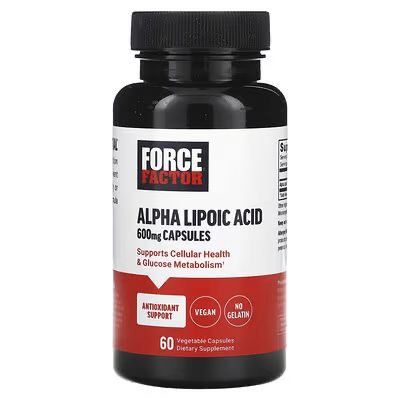 Альфа-липоевая кислота 600мг 60капсул Force Factor, Alpha Lipoic Acid
