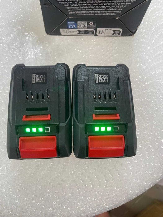 Set 2 baterii Einhell PXC de 18 V și 4,0 Ah