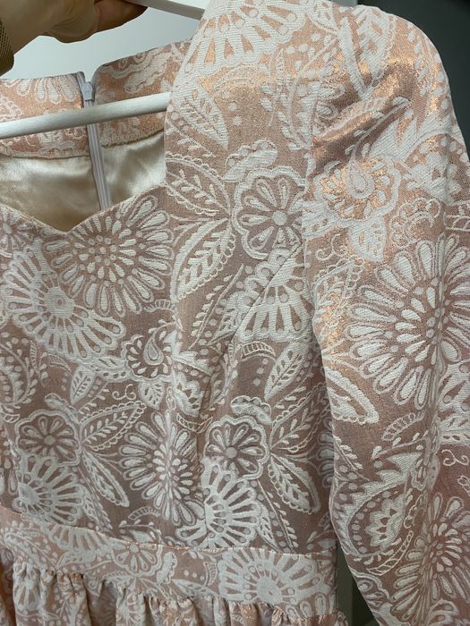 Платье в пол из джакарды