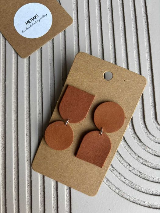 Cercei din piele - Meraki