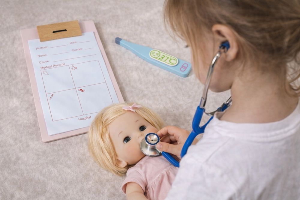 Детский деревянный набор доктора