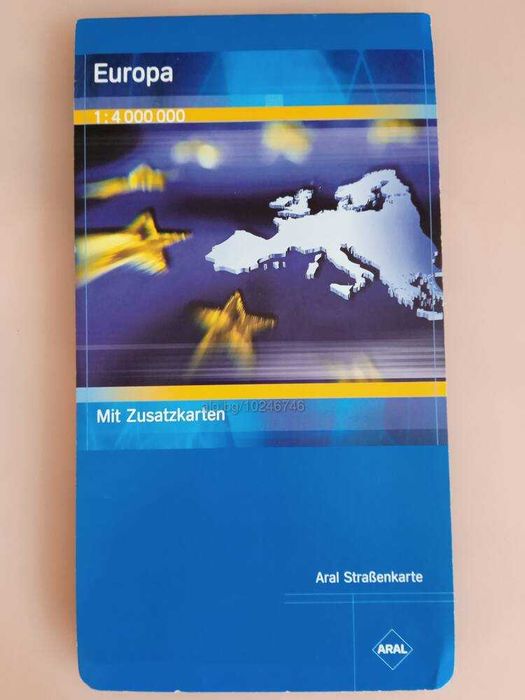 Атлас на пътя. Полша и Европейски держави. Пътна карта на Европа