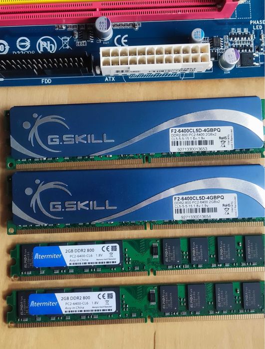 Компютър Core2Duo,Gigabyte EP43-DS3, RAM8GB, 500GB HDD, Radeon HD 5450