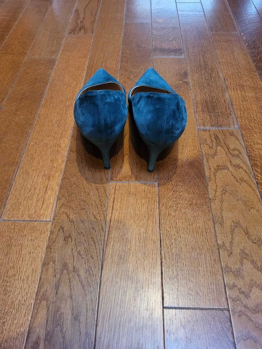 Pantofi ca noi,galbeni si turcoaz