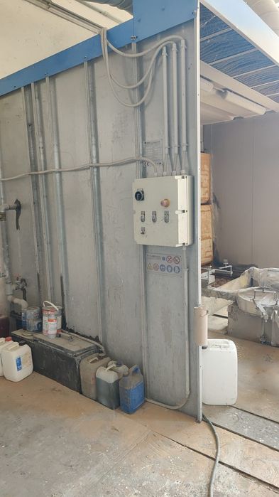 Cabina de vopsit tâmplărie 3m perdea de apa