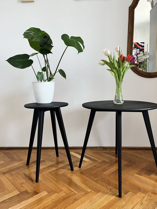 Set masuță-noptieră din stejar