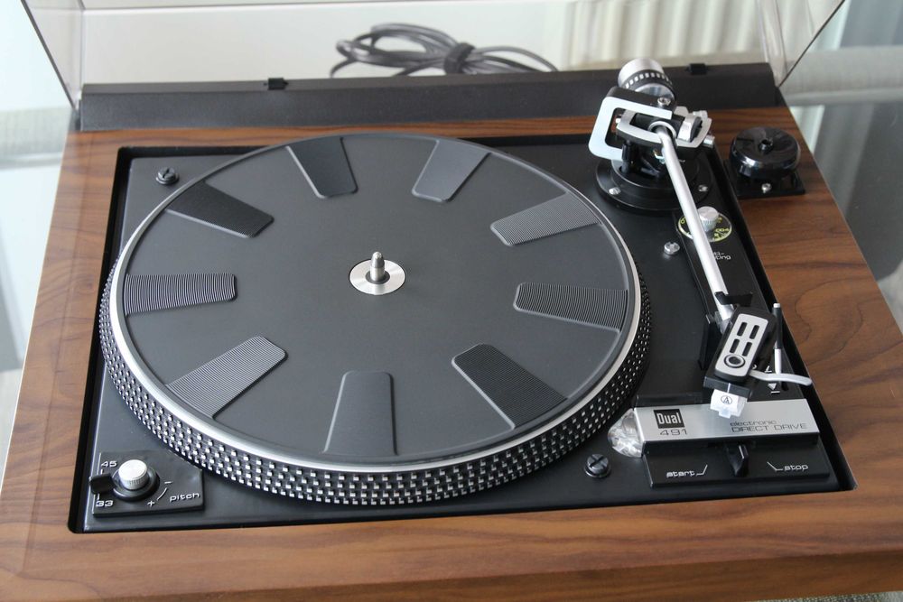 Pick-up Dual 491 direct drive automatic cu doza si ac nou AT3600L.