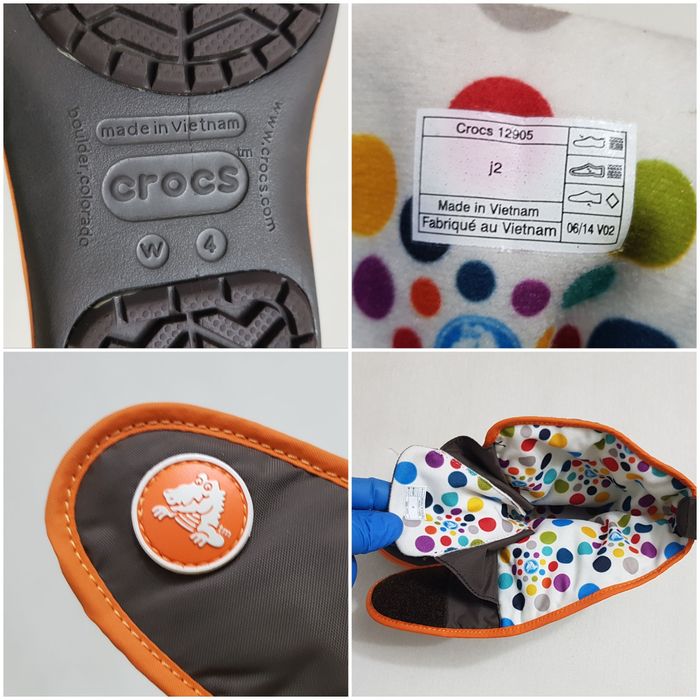 Ghete toamnă și iarnă CROCS Crocband II.5 Gust Boot Espresso nr 34, 35