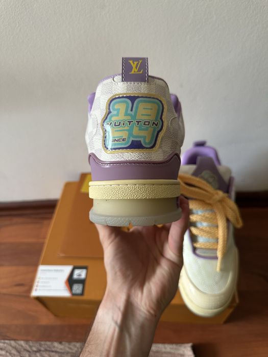 Louis Vuitton LV Skate Sneaker Purple Gradient Damier Denim