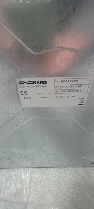 Вградена фурна Nardi FEA771XS 60см - Италия, инокс