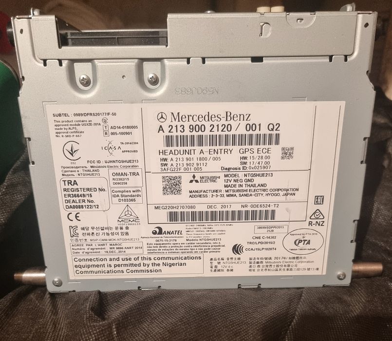 Mercedes NTG HEADUNIT модул w213 w205